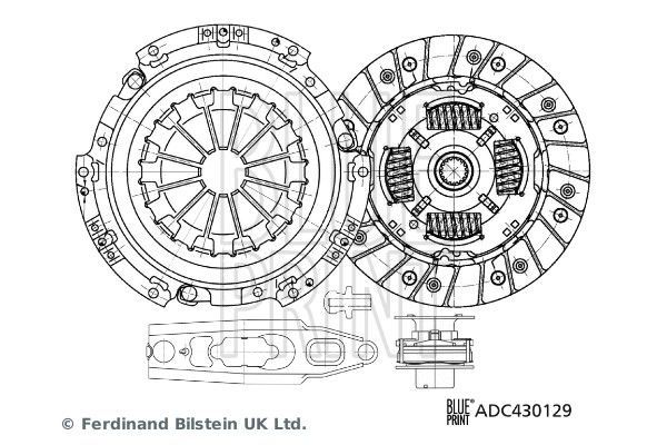 Debriyaj Seti  Mitsubishi Colt CZ3 3 Kapı (Z30)(03.2005->)  BLUE PRINT ADC430129