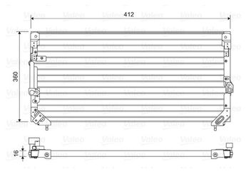Klima Radyatörü  VALEO 814495  884606016 8846060060 8846060160 88460-60160