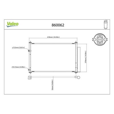 Klima Radyatörü  Toyota Corolla (E15)(2006->)  VALEO 860062