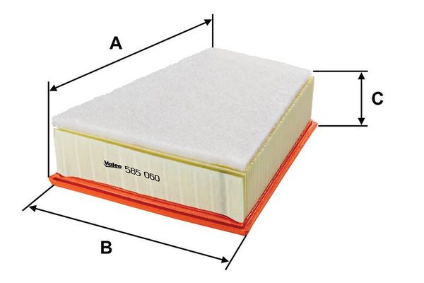 Hava Filtresi  Volkswagen Polo IV (9N3)(04.2005->2009)  VALEO 585060