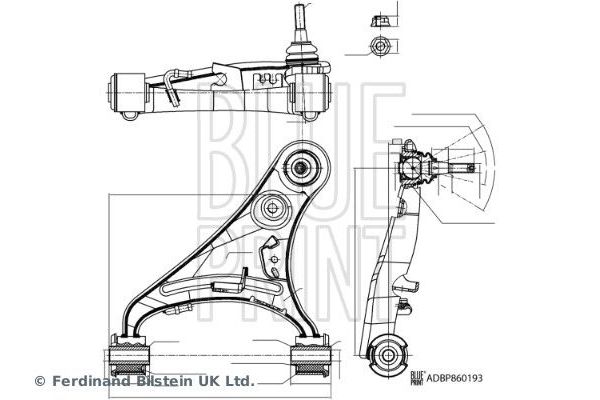 Salıncak Ön Alt Sağ Land Rover Discovery 4 (06.2009->)  BLUE PRINT ADBP860193