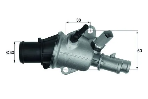 Termostat Gövdesi  Lancia Kappa S.Wagon (1996->)  MAHLE TI 156 88