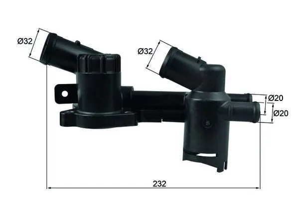 Termostat 80 °C  Audi A3 Sportback (8PA)(09.2004->)  MAHLE TH 52