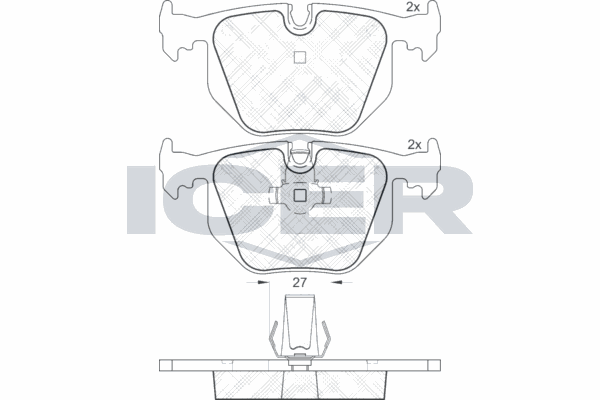 Fren Disk Balata Arka BMW M3 Serisi Coupe (E46)(2000->)  BMW ORJINAL 34216761248