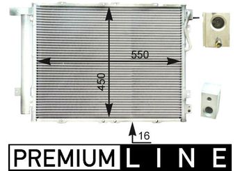 Klima Radyatörü  MAHLE AC 429 000P  976063E600 976063E601