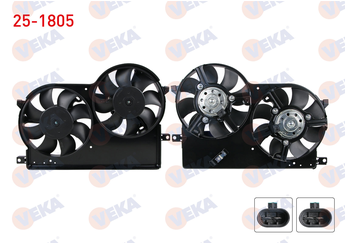Radyatör Fan ve Motoru  VEKA 25-1805  51718772