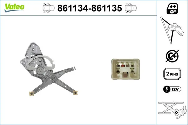 Cam Krikosu Arka Sağ Toyota RAV4 (A3)(2005->)  VALEO 861135