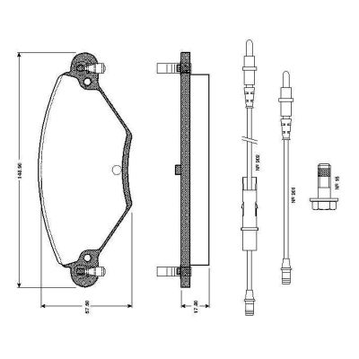 Fren Disk Balata Ön BOSCH 0 986 TB2 399