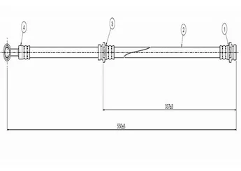 Fren Hortumu Ön Sağ veya Sol CAVO C800 393A  4621004A10 4621004A00 4621004A01 4621050Y02 4621050Y07 4621401A17 4621479917