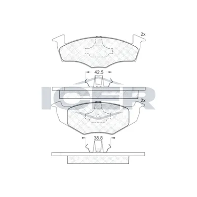 Fren Disk Balata Ön Volkswagen Fox (5Z1)(04.2005->2011)  AYD 60114A