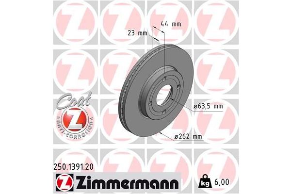 Fren Disk Ayna Ön Sağ ve Sol ZIMMERMANN 250.1391.20