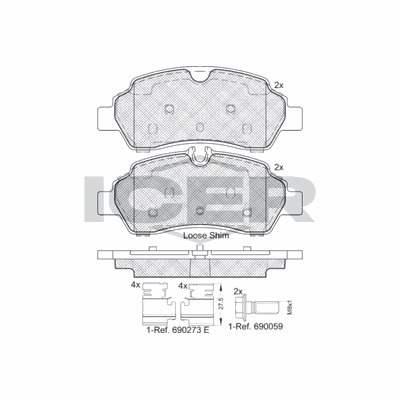 Fren Disk Balata Arka AYD 60872B