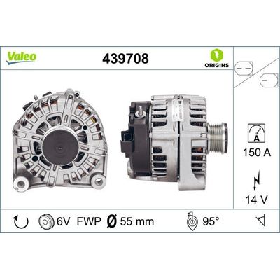 Alternatör  VALEO 439708