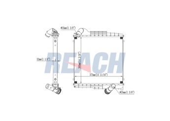 Su Radyatörü  RADISEN RR 621252  9P1121252 9P112125 RR621252