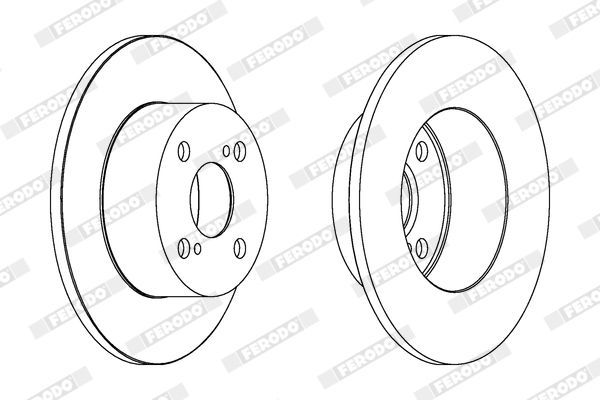 Fren Disk Ayna Arka Sağ ve Sol FERODO DDF1487