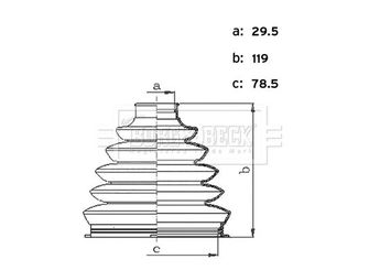 Aks Körüğü Ön Dış Sağ veya Sol FEBI BILSTEIN 1002263  1875694SK3 AV614C062BASK3 1875694 1 875 694 1 875 694 SK3 AV614C062BA AV614C062BA SK3