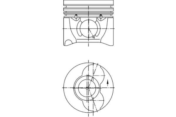 Piston  Peugeot Boxer (350) P.Van, Camlı (H3) Aks:3700mm (2002->)  GOETZE 8771798060000G