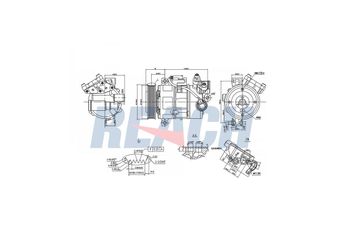 Klima Kompresörü  VEKA 58-1400  64509145351 64509156821 64526915380 64529182793