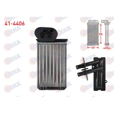 Kalorifer Radyatörü  Volkswagen T4 Transporter P.Van/Minibüs Syncro (08.1992->2003)  VEKA 41-4406