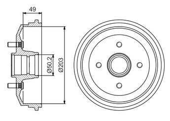 Kampana Arka Sağ veya Sol BOSCH 0 986 477 226  424749 424746
