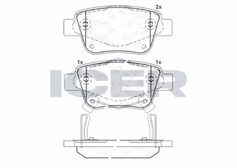 Fren Disk Balata Arka KRAFTVOLL 07010486  446605010 8660000748 86 60 000 748 8660004427 86 60 004 427 04466-05010 446605020 04466-05020 446628110 04466-28110 446658010 04466-58010 4466WY030 04466-WY030 4466YZZE2 04466-YZZE2 V9118B039 V9118-B039