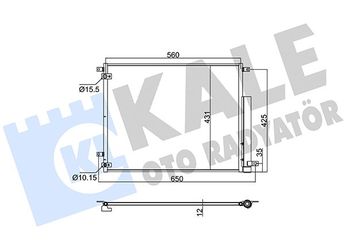 Klima Radyatörü  KALE 382545  80100TBAA01