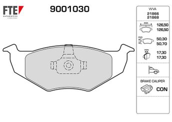 Fren Disk Balata Ön FTE 9001030  6N0698151C 6N0698151