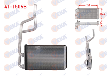 Kalorifer Radyatörü  VEKA 41-1506B  1610544580 6448S1 7801A133 7801A986