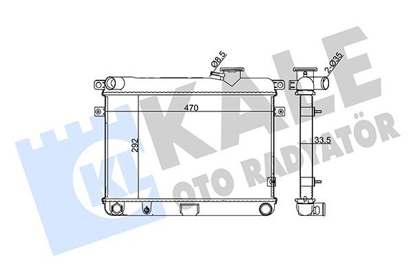Su Radyatörü  KALE 0106092AL