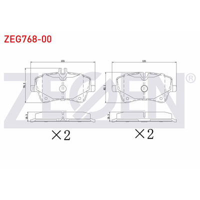 Fren Disk Balata Ön ZEGEN ZEG768-00