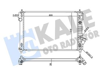 Su Radyatörü  KALE 355100  21410BA61A 95227752 96983810 96992880 69692880 95227754 96942182