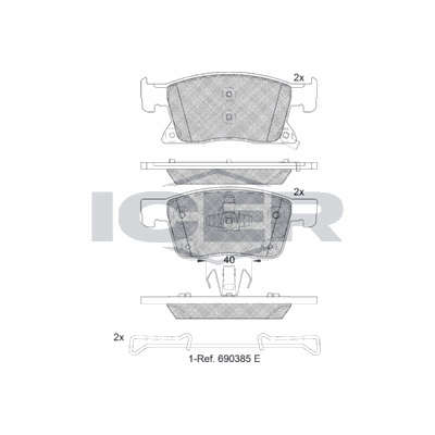 Fren Disk Balata Ön FITPART FIT01014005O