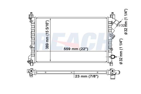 Su Radyatörü  Renault Laguna Grandtour (K56)(08.1995->)  MGA 80005