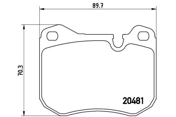 Fren Disk Balata Ön Porsche 924 (1975->)  BREMBO P 65 002