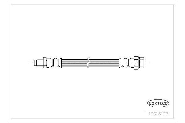 Fren Hortumu Arka Sağ veya Sol Fiat Uno (146)(08.1983->)  CORTECO 19018122