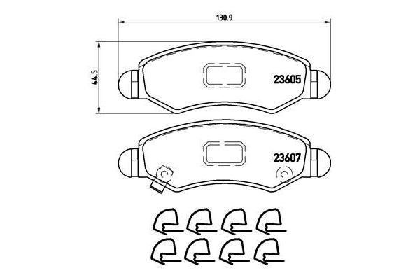 Fren Disk Balata Ön BREMBO P 79 015
