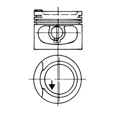 Piston (81.01MM-0.50)  KOLBENSCHMIDT 93928620