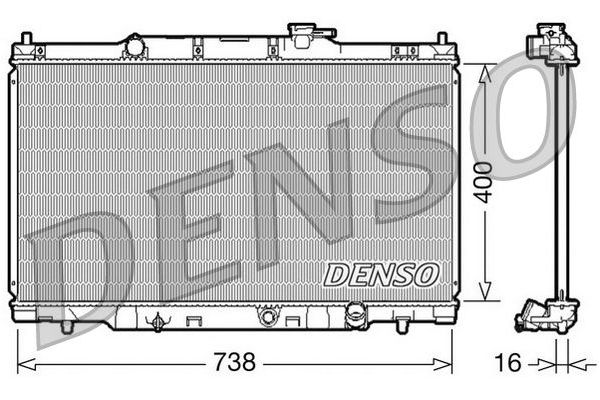 Su Radyatörü  DENSO DRM40011