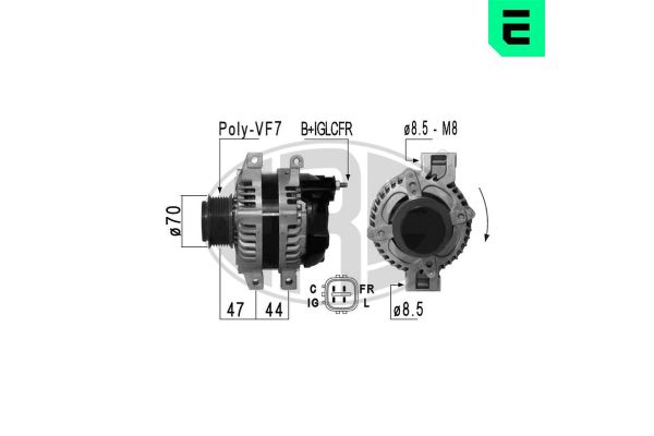 Alternatör  Honda Civic 3 Kapı (FN)(01.2007->)  ERA 210844A