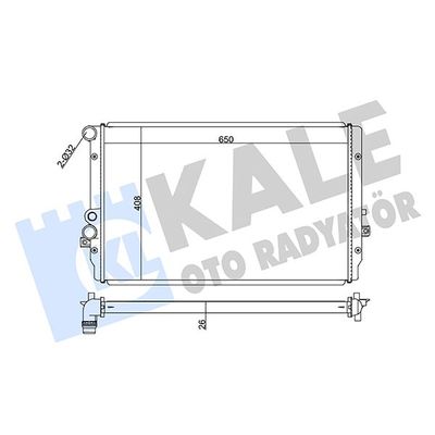 Su Radyatörü  Volkswagen Passat (3A2)(09.1993->1996)  KALE 351905