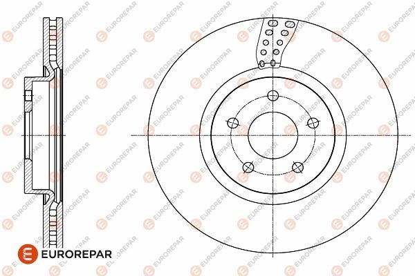 Fren Disk Ayna Ön Sağ ve Sol Ford Focus 3/4/5 Kapı (CAP)(08.2004->)  EUROREPAR 1642763580