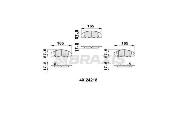 Fren Disk Balata Ön BRAXIS AB0310