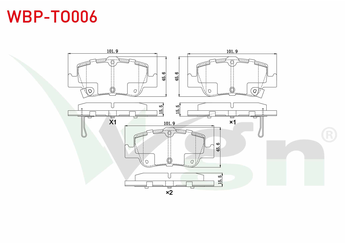 Fren Disk Balata Arka WGN WBP-TO006  