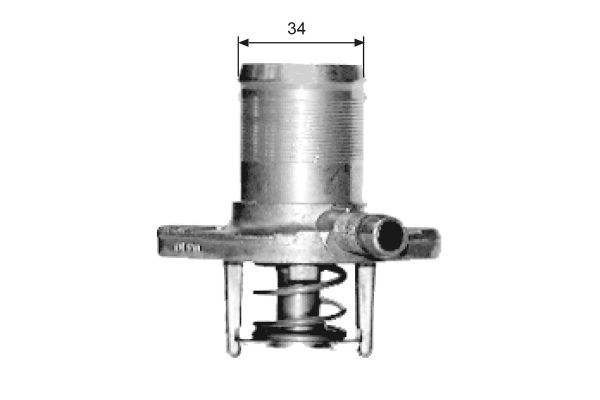 Termostat  Renault Clio I Faz III (04.1996->)  GATES TH15289G1
