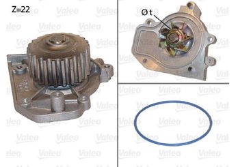 Devirdaim Su Pompası  VALEO 506943  506943 19200P72003 19200-P72-003