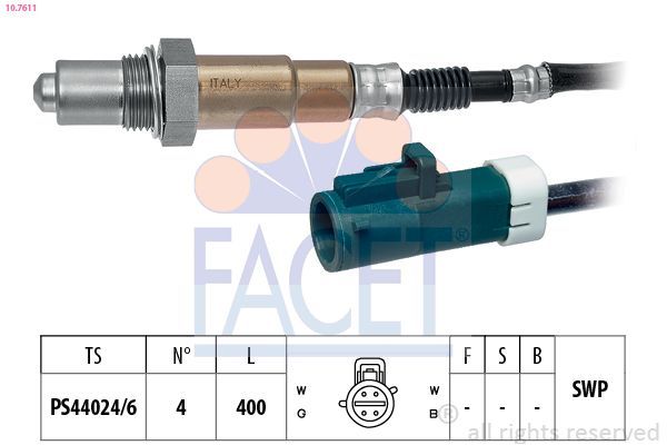 Oksijen (Lambda) Sensörü  Ford Ka (CCQ)(09.1996->)  NGK 0244