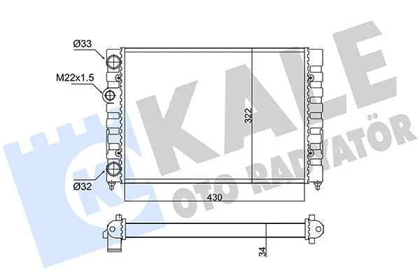 Su Radyatörü  KALE 348230