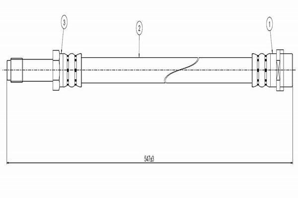 Fren Hortumu Ön Sağ veya Sol CAVO C800 185B