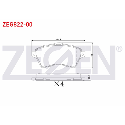 Fren Disk Balata Ön Land Rover Freelander 1 (LN)(01.1998->)  ZEGEN ZEG822-00