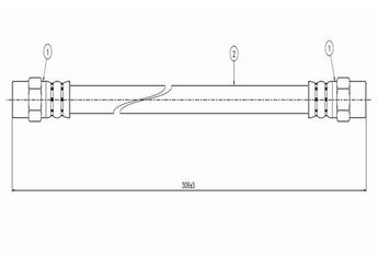 Fren Hortumu Arka Sağ veya Sol CAVO C800 146A  1239280135